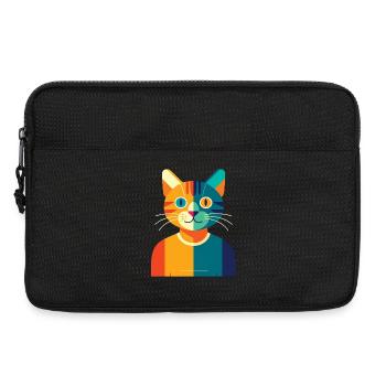 CAT MULTICOLORE - baby & kids - Sacoche pour ordinateur portable 13 pouces - noir - Devant
