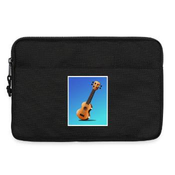 Cartoon Acoustic Guitar Poster - Laptop bag 13" - black - Front