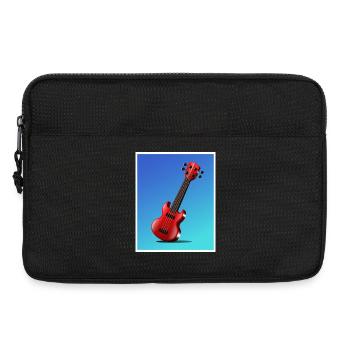 Cartoon-Gitarrenplakat - Laptoptasche 13" - Schwarz - Vorne