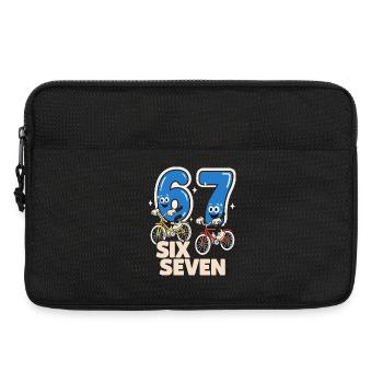 67 Six Seven meme Cycling - Italian Lust - Laptop bag 13" - black - Front