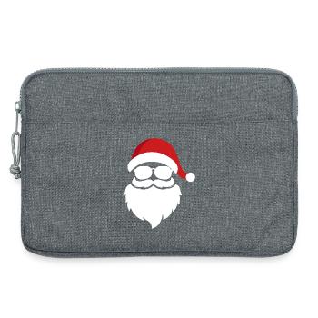 cool santa - Laptop bag 13" - heather grey - Front