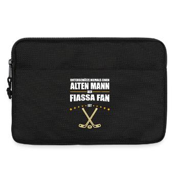 Alter Mann - Fiassa Eishockey Fan | Retro Vintage - Laptoptasche 13" - Schwarz - Vorne