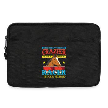 The Only Thing Crazier Than a Barrel Racer Design - Laptoptasche 13" - Schwarz - Vorne