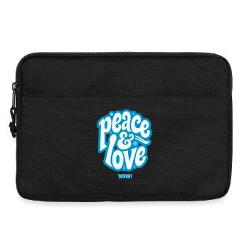 PEACE LOVE #3 - let's talk - Laptop bag 13" - black - Front