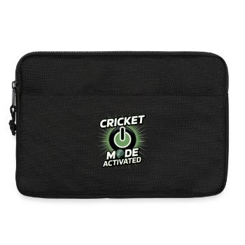 Drôle de cricket : Jeu de cricket vintage - Sacoche pour ordinateur portable 13 pouces - noir - Devant