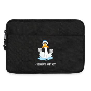I'm Not Nice Today – Funny Duck - Laptop bag 13" - black - Front