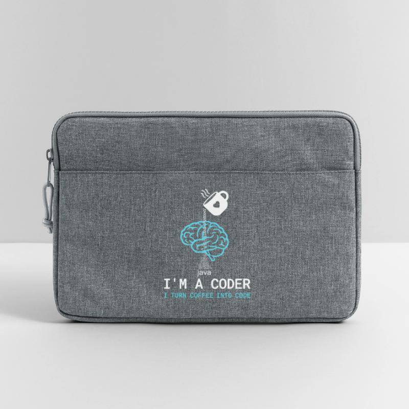 T-shirt Coder : Du café dans le code – Nerdy Programmie Sacoche pour ordinateur portable 13 pouces