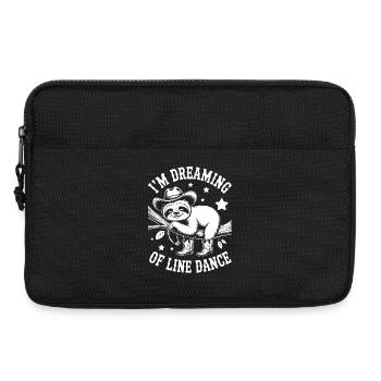 Faultier  LineDance Traum - Laptoptasche 13" - Schwarz - Vorne