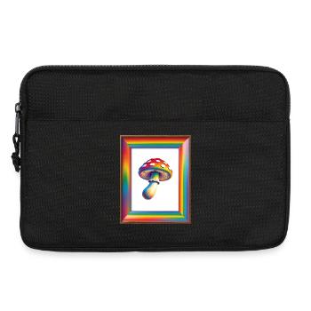 Nature is the Trip - Fliegenpliz bei Goa - Laptoptasche 13" - Schwarz - Vorne