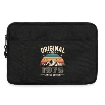 Vintage Born in March 1975 Original 51 years ago - Laptop bag 13" - black - Front