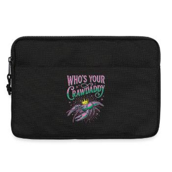 Who's Your Crawdaddy Funny Mardi Gras - Laptop bag 13" - black - Front
