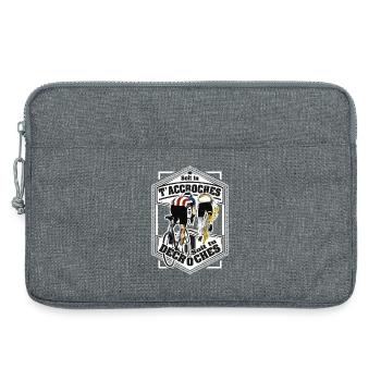 Hooks oder Stalls Cycling - Laptoptasche 13" - Grau meliert - Vorne