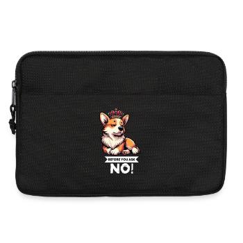 Before You Ask Corgi Corgi Welsh Corgi Corgi Dog - Laptop bag 13" - black - Front