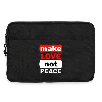 Make Love Not Peace - Laptoptasche 13" - Schwarz - Vorne