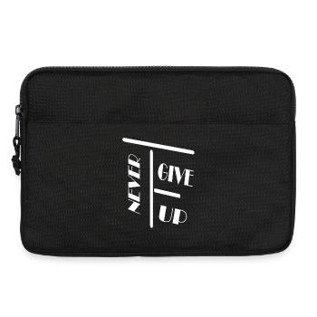 Ne jamais te lever / Nie Schenk / Spruch / Déclaration - Sacoche pour ordinateur portable 13 pouces - noir - Devant
