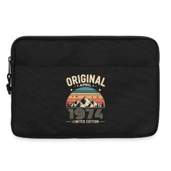 février 1974 – Légende des sommets et montagnes - Sacoche pour ordinateur portable 13 pouces - noir - Devant