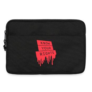 Know Your Rights Activism Justice Freedom - Laptop bag 13" - black - Front