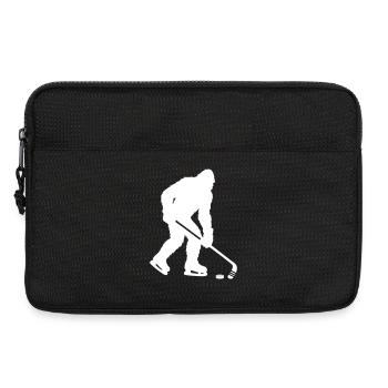 Bigfoot joue au hockey sur glace | Bigfoot Hockey - Sacoche pour ordinateur portable 13 pouces - noir - Devant