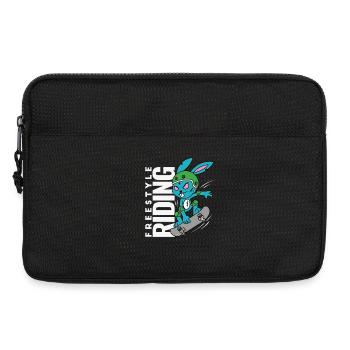 Bunny Rebel - Freestyle Riding Skateboard - Laptop bag 13" - black - Front