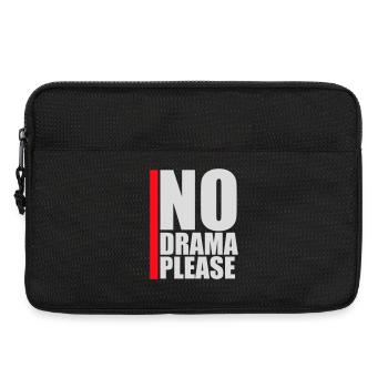Pas de drame Repose-toi Détends-toi Détends-toi Détends-toi Amuse-toi - Sacoche pour ordinateur portable 13 pouces - noir - Devant