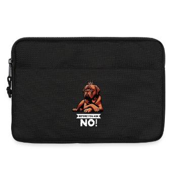 Avant de demander Bordeaux Mastiff Bordeaux Bordeaux - Sacoche pour ordinateur portable 13 pouces - noir - Devant