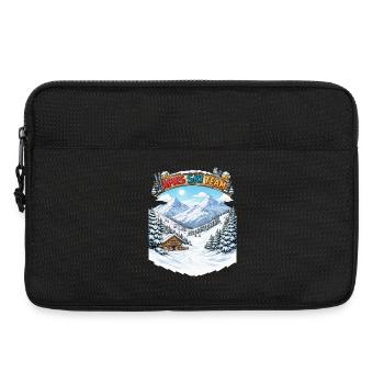 Après Ski Team Bergpanorama - Laptoptasche 13" - Schwarz - Vorne
