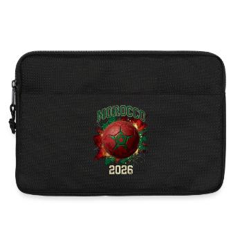 Conception du ballon de football au Maroc 2026 - Sacoche pour ordinateur portable 13 pouces - noir - Devant