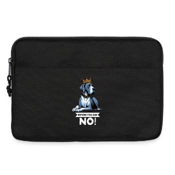 Avant de demander à un grand dogue grand dogue propriétaire de dogue allemand - Sacoche pour ordinateur portable 13 pouces - noir - Devant
