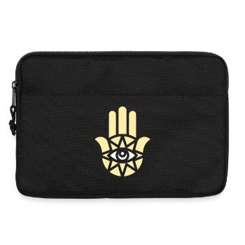 Hamsa Hand Ornament - Laptoptasche 13" - Schwarz - Vorne
