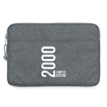 Vintage 2000 Man Woman 26th Birthday - Laptop bag 13" - heather grey - Front