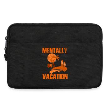 Mental Urlaub Palmenstrandszene - Laptoptasche 13" - Schwarz - Vorne