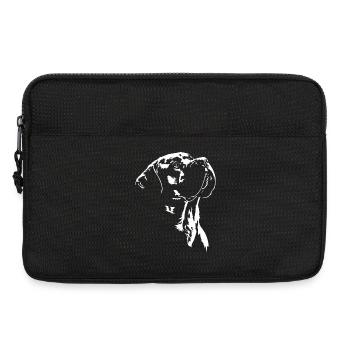 Silhouette de chien Boerboel Wilsigns - Sacoche pour ordinateur portable 13 pouces - noir - Devant