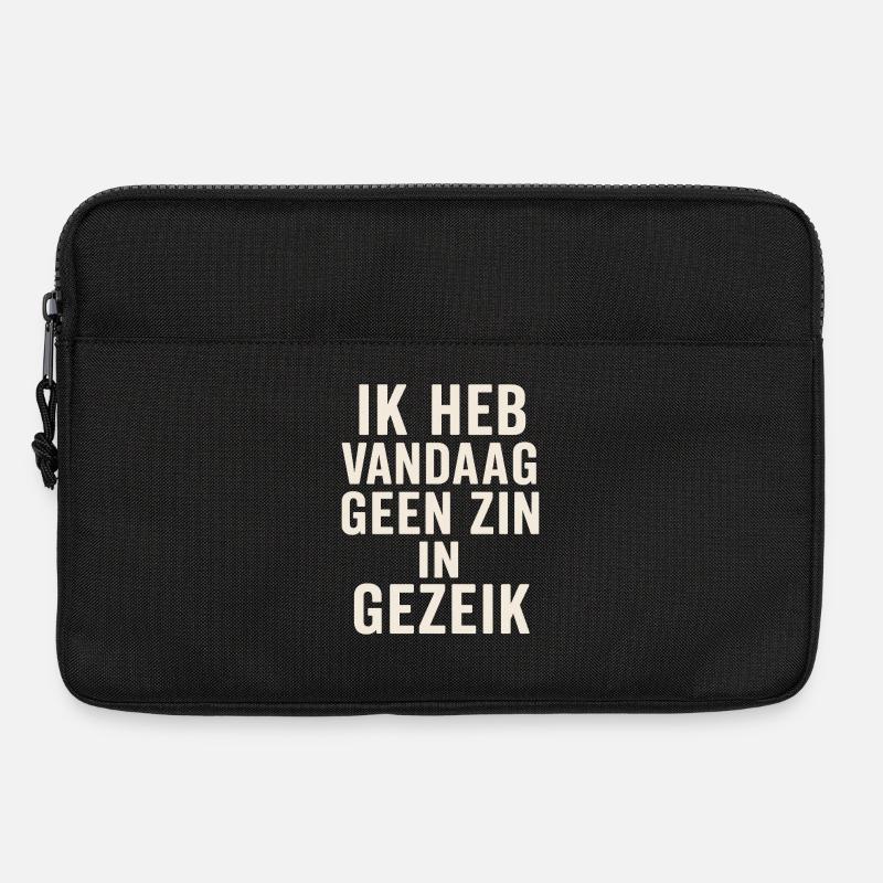 Fühl dich nicht wie heute - Laptoptasche 13" - Schwarz