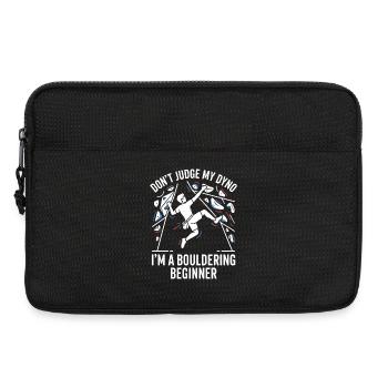Don't Judge My Dyno—Boulder Beginner - Laptop bag 13" - black - Front