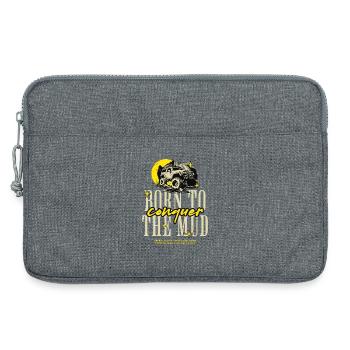 Conquest of off-road mud - Laptop bag 13" - heather grey - Front