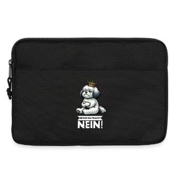 Avant que vous ne demandiez, aucun propriétaire havanais - Sacoche pour ordinateur portable 13 pouces - noir - Devant