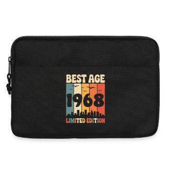  1968 anniversaire rétro 1968 vintage 1968 - Sacoche pour ordinateur portable 13 pouces - noir - Devant