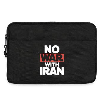 Non à la guerre d’Iran – Paix et diplomatie - Sacoche pour ordinateur portable 13 pouces - noir - Devant