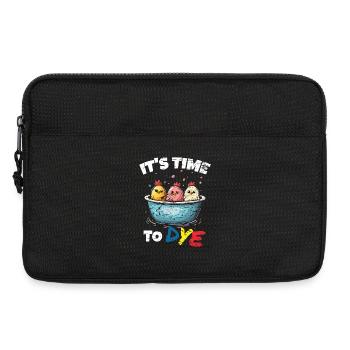 Easter Eggs Dyeing Easter Eggs - Laptop bag 13" - black - Front