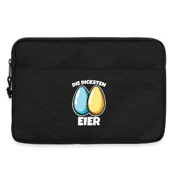 Dicke Eier die dicksten Eier Ostereier - Laptoptasche 13" - Schwarz - Vorne