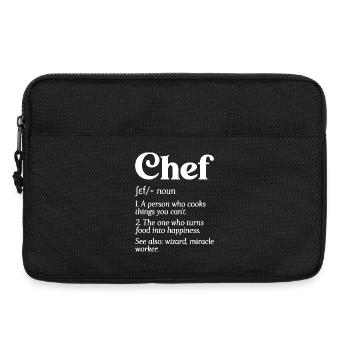 Définition de chef drôle Chef Chef Restaurant Boulanger C - Sacoche pour ordinateur portable 13 pouces - noir - Devant