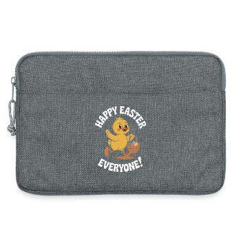 Joyeuses Pâques à tous, Frohe Ostern Vintage - Sacoche pour ordinateur portable 13 pouces - gris chiné - Devant