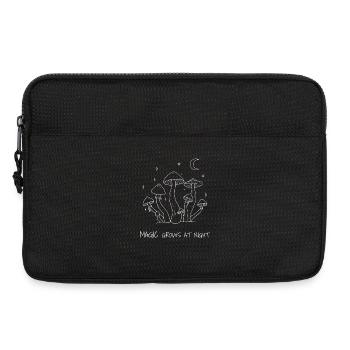 Magie wächst nachts Pilzdesign - Laptoptasche 13" - Schwarz - Vorne