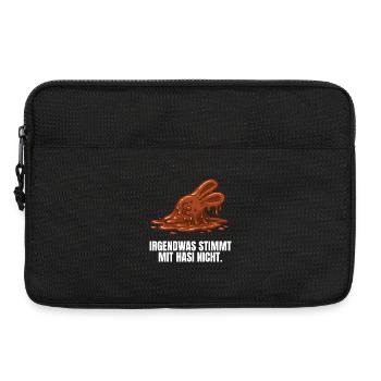 Hasi Ostern Schokohase lustig - Laptoptasche 13" - Schwarz - Vorne