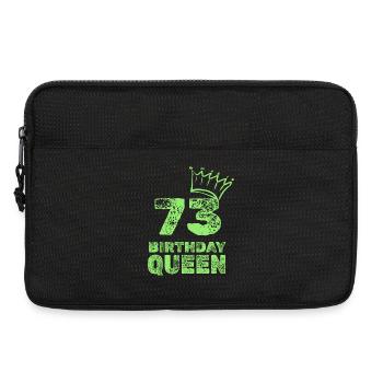 Geburtstag 73 - Laptoptasche 13" - Schwarz - Vorne