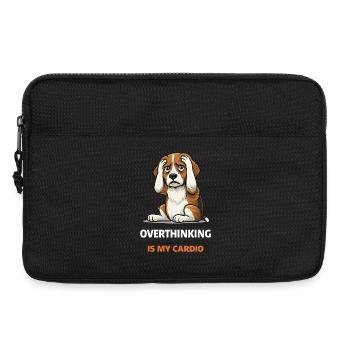 Überdenken ist mein Cardio-Hund - Laptoptasche 13" - Schwarz - Vorne