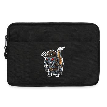 Hummelkaiser, Dampfpunk-Zepter und Gold - Laptoptasche 13" - Schwarz - Vorne