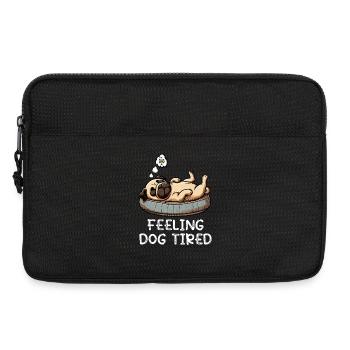 Feeling Dog Tired Pug Pugs Pug Owner Pug Dog - Laptop bag 13" - black - Front