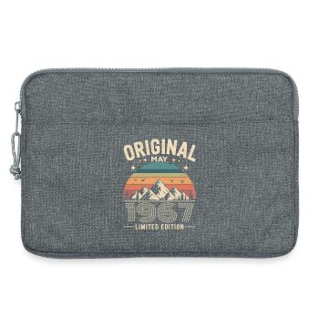 mai 1967 – Légende des sommets et montagnes - Sacoche pour ordinateur portable 13 pouces - gris chiné - Devant