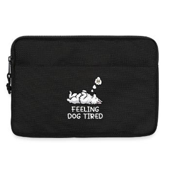 Feeling Dog Tired White Shepherd Dog - Laptop bag 13" - black - Front